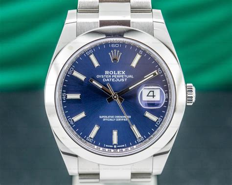 blue rolex oyster perpetual datejust ladys|2021 rolex datejust 41 mm.